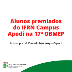 #46058 8 alunos do IFRN Campus Apodi são premiados  na 17ª OBMEP