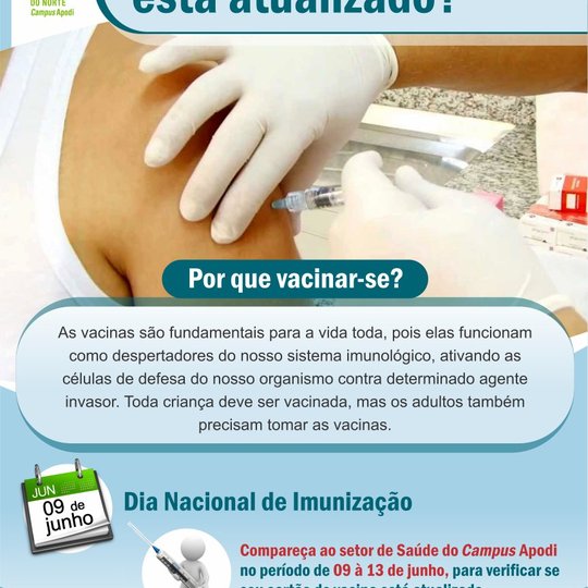 #46069 O Campus Apodi realizará campanha educativa sobre a importância da vacinação