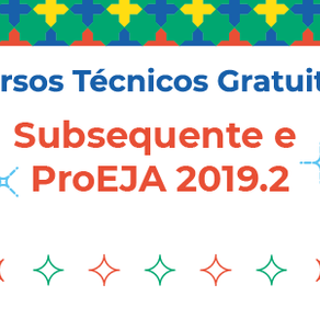 #46127 Divulgada concorrência de vagas ofertadas para Subsequente e Proeja