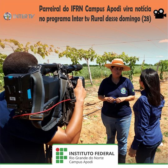 #46203 Videiras do Campus Apodi são destaque em programa de TV