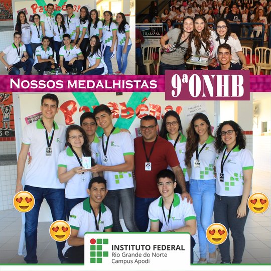 #46261 Alunos do Campus conquistam medalha de prata e de cristal na 9ª ONHB