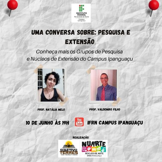 #4636 Coletivo Terres realiza live para apresentar grupos de Pesquisa e Extensão do campus