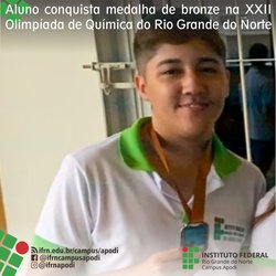 #46399 Estudante é premiado na XXII Olimpíada de Química do Rio Grande do Norte