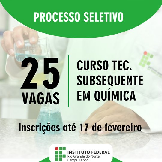 #46401 IFRN lança 350 vagas em cursos técnicos e de formação para EaD