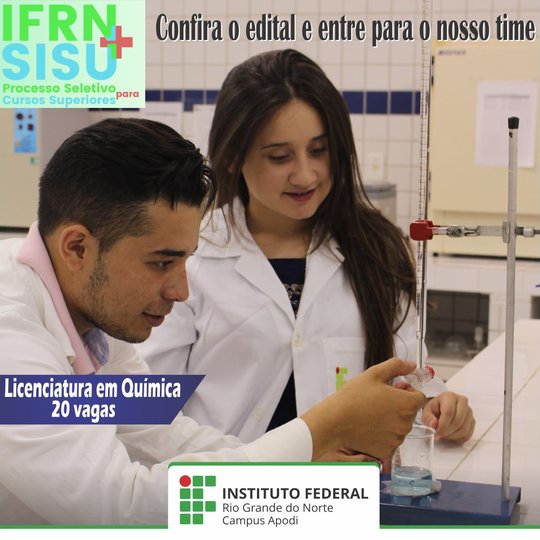 #46496 Edital para ingresso em cursos do IFRN, por meio do SiSU, é divulgado