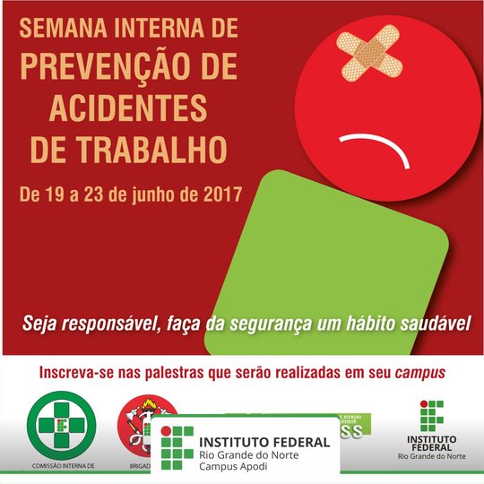 #46546 Campus divulga programação da Semana Interna de Prevenção a Acidentes de Trabalho