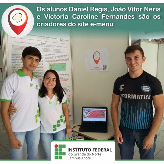 #46550 Alunos de Informática Lançam Site de Cardápios dos Estabelecimentos de Apodi