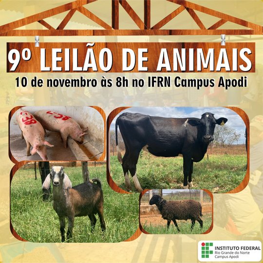#46569 9º Leilão de animais do Campus Apodi