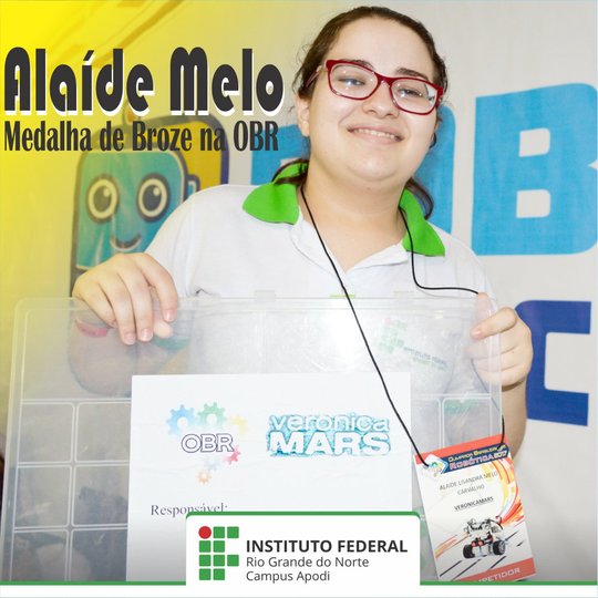 #46623 Discente conquista medalha de bronze na Olimpíada Brasileira de Robótica
