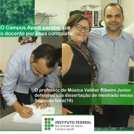 #46661 Professor do Campus Apodi defende dissertação de mestrado