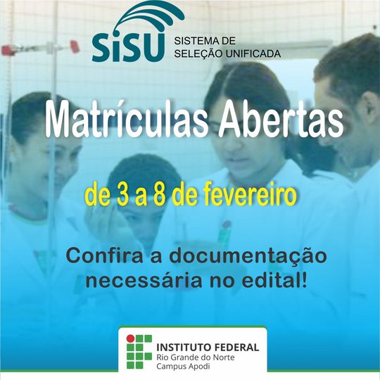 #46718 Divulgado resultado da lista diferenciada I para ingresso no curso superior de graduação