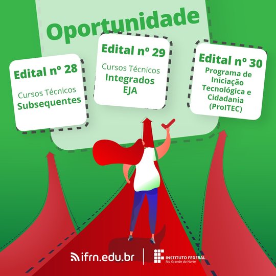 #46747 IFRN prorroga inscrição no ProITEC e em seleções para cursos técnicos