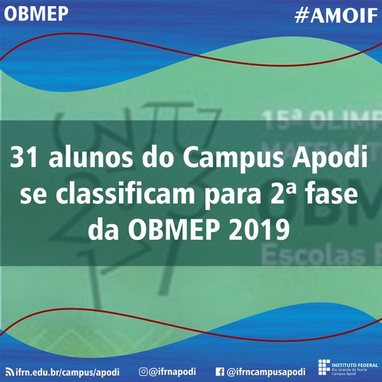 #46763 31 alunos se classificam para 2ª fase da Olimpíada Brasileira de Matemática das Escolas Públicas 