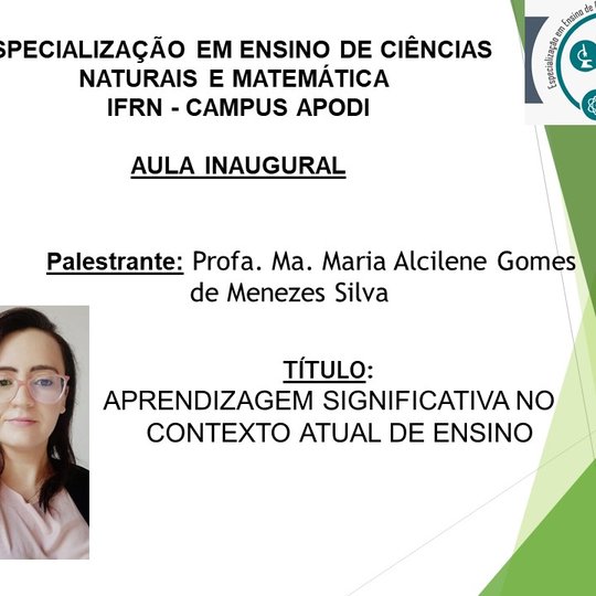 #46790 Campus Apodi realiza aula inaugural do Curso de Especialização em Ensino de Ciências Naturais e Matemática