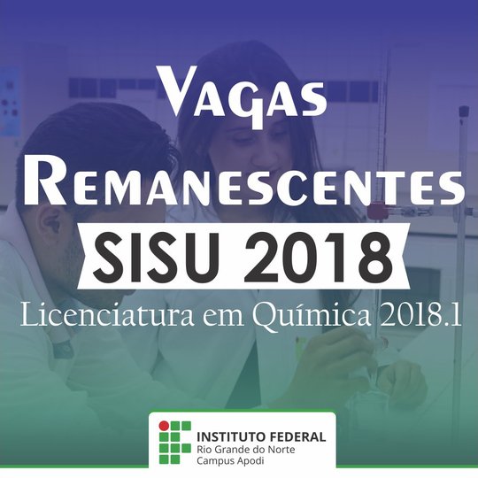 #47114 Campus Apodi convoca suplentes para preenchimento de vagas remanescentes do SiSU