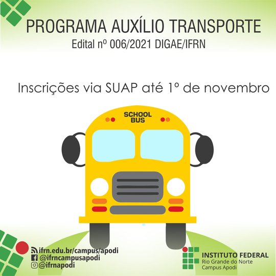 #47138 Divulgado edital para Programa de Auxílio Transporte