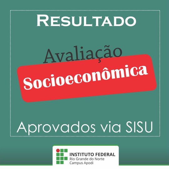 #47152 Divulgado resultados da análise socioeconômica