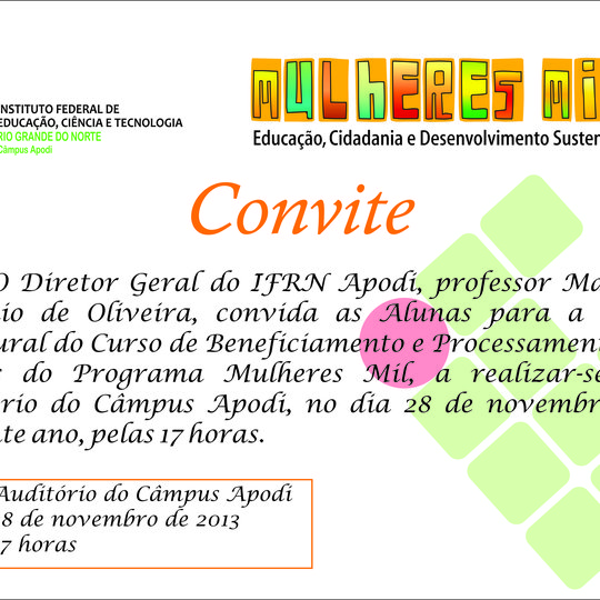 #47277 Aula inaugural será realizada nesta quinta-feira (28)