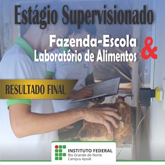 #47396 Divulgado resultado final para seleção de estágio supervisionado