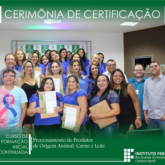 #47422 Campus Apodi realiza cerimônia de certificação de Curso de Formação Inicial Continuada
