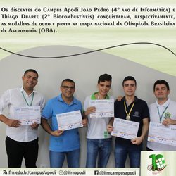 #47434 Campus Apodi é premiado na Olímpiada Brasileira de Astronomia