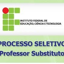#4755 Câmpus divulga Edital para Professor Substituto de Química