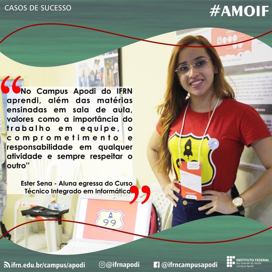 #47563 Aluna egressa conquista vaga de emprego em empresa Provedora de Internet que atende ao Oeste Potiguar