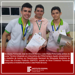 #47577 Alunos conquistam medalhas na Olimpíada Brasileira de Física das Escolas Públicas