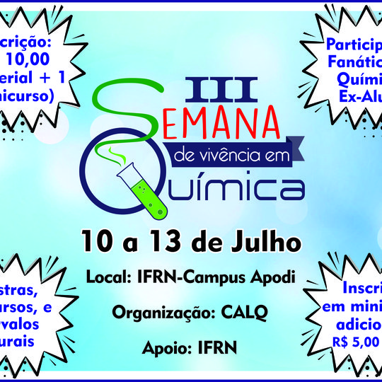 #47587 III Semana de Vivencia em Química