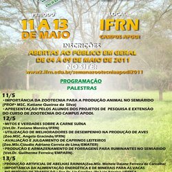 #47599 1º Semana de Zootecnia do IFRN - Campus Apodi