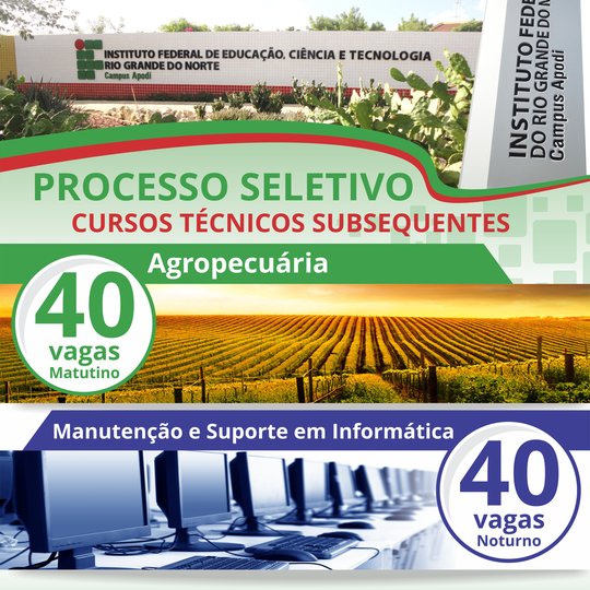 #47621 IFRN lança edital com mais de mil vagas para cursos técnicos