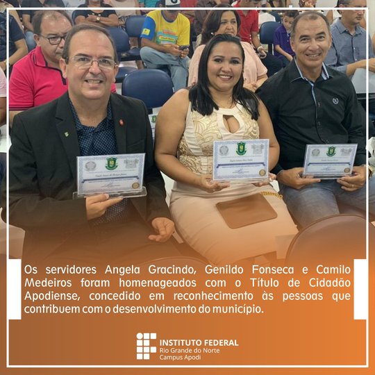 #47632 Servidores são homenageados com o Título de Cidadão Apodiense