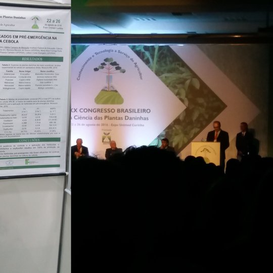 #47672 Professora do Campus Apodi participa do XXX Congresso Brasileiro da Ciência das Plantas Daninhas