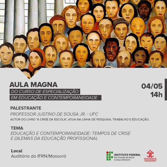 #47769 Aula magna do curso de Especialização em Educação e Contemporaneidade