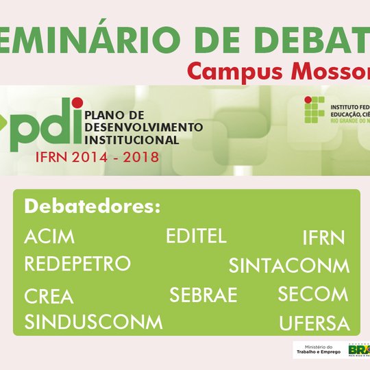 #47846 Comunidade acadêmica é chamada para participar da construção do Plano de Desenvolvimento Institucional do IFRN
