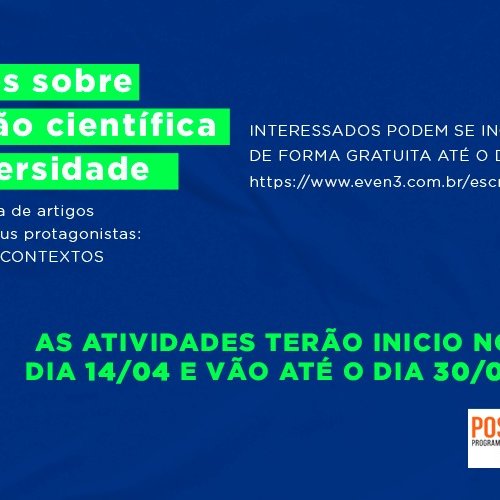 #47880 POSENSINO realizar evento sobre produção científica na universidade