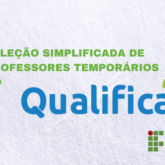 #47968 Publicado edital para docentes do Qualifica Mais