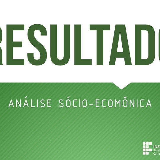 #48057 Divulgado resultado da análise sócio-econômica