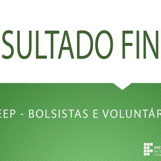 #48059 NEEP divulga resultado final de processo seletivo