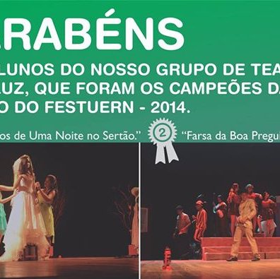 #48086 Grupo de Teatro ANDALUZ conquista 1º e  2º lugares no FESTUERN – 2014
