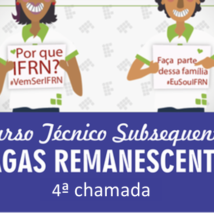 #4813 Campus divulga 4ª lista de vagas remanescentes para cursos técnicos subsequentes