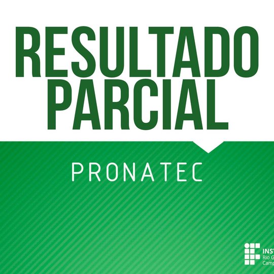 #48150 Divulgado resultado parcial da seleção de docentes temporários para o PRONATEC
