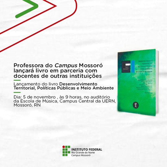 #48164 Professora do Campus lançará livro em parceria com docentes de outras instituições
