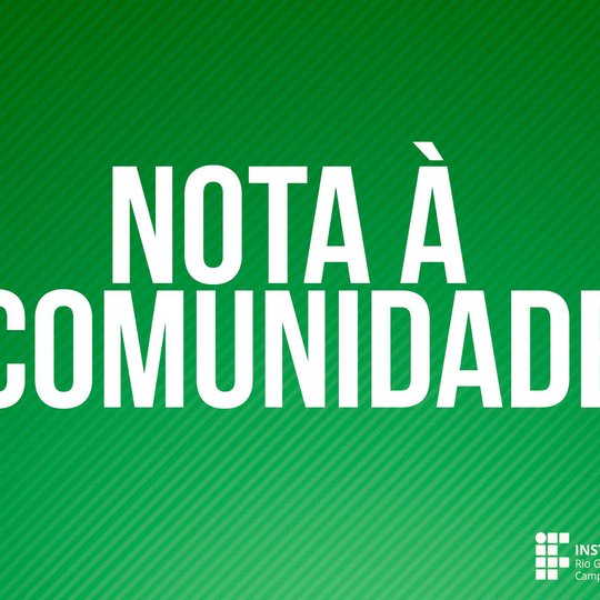 #48249 Nota à comunidade