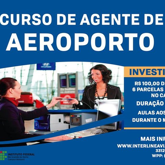 #48288 Aulas teóricas do Curso de Agente de Aeroporto acontecerão no IFRN/Campus Mossoró