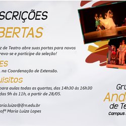 #48296 Grupo de Teatro Andaluz abre oportunidade para novos integrantes