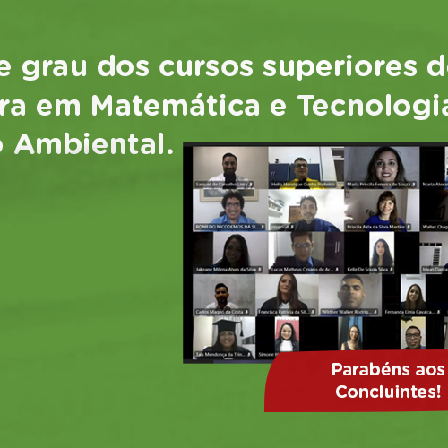#48446 Novos licenciados em Matemática e gestores ambientais formados no IFRN Campus Mossoró