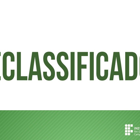 #48473  Divulgada lista de reclassificados no curso de Especialização em Contemporaneidade