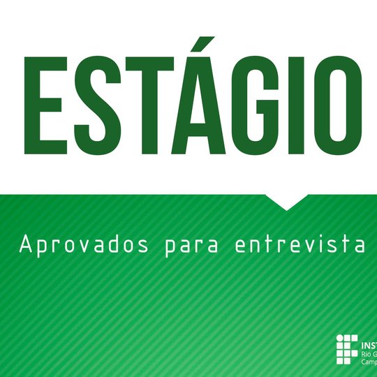 #48518 Campus Mossoró divulga lista dos selecionados para entrevista do Estágio em Edificações