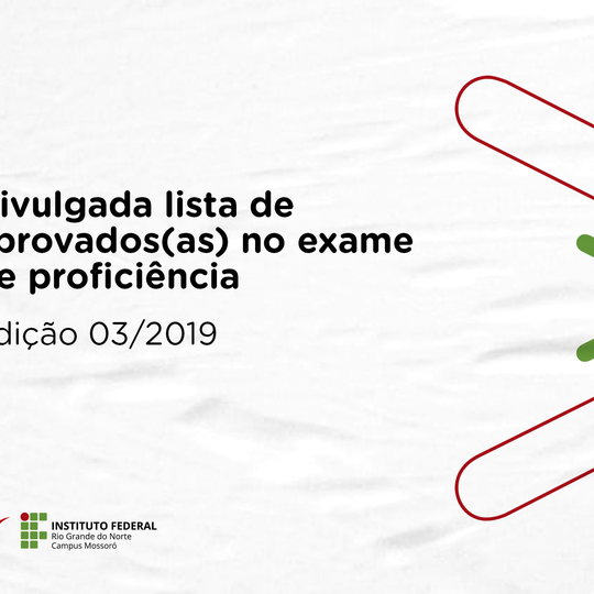#48548 Divulgada lista de aprovados(as) no exame de proficiência
